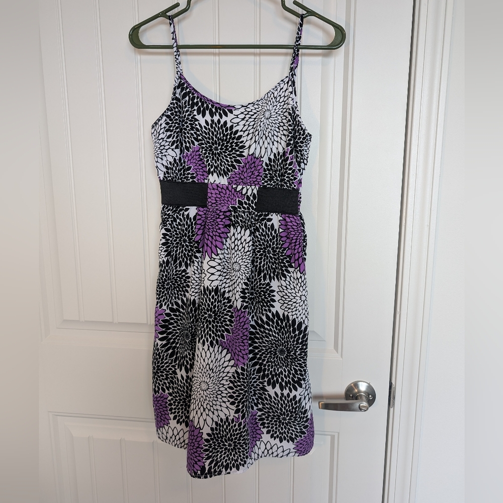 Mini dress a.n.a A New Approach purple floral size small